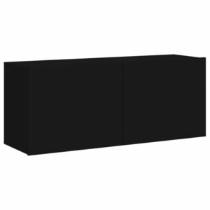 vidaXL fekete falra szerelhető TV-szekrény 100 x 30 x 41 cm kép