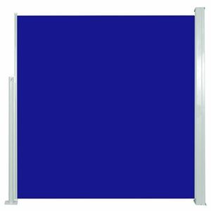 vidaXL kék behúzható oldalsó napellenző 140 x 300 cm kép