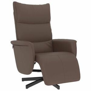 vidaXL barna műbőr dönthető fotel lábtartóval kép