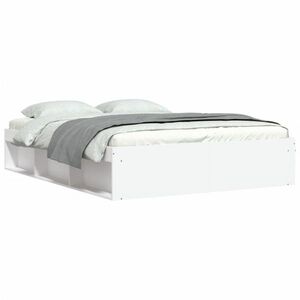 vidaXL fehér king size ágykeret 150 x 200 cm kép