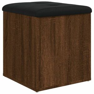 vidaXL barna tölgy színű szerelt fa tárolópad 42 x 42 x 45 cm kép
