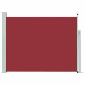 vidaXL piros kihúzható oldalsó teraszi napellenző 140 x 500 cm kép