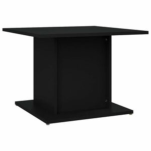 vidaXL fekete forgácslap dohányzóasztal 55, 5 x 55, 5 x 40 cm kép