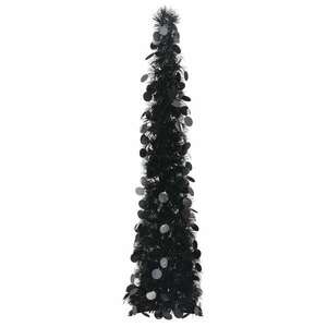 vidaXL fekete pop-up PET műkarácsonyfa 120 cm kép