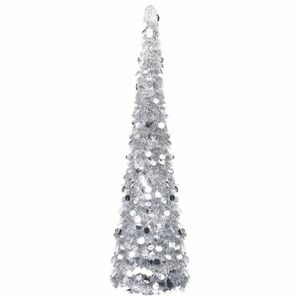vidaXL ezüstszínű pop-up PET műkarácsonyfa 180 cm kép