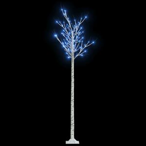 vidaXL 200 LED-es bel-/kültéri kék fűzfa karácsonyfa 2, 2 m kép