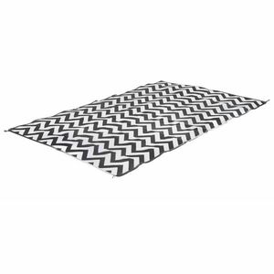 Bo-Camp Chill mat Wave fekete-fehér kültéri szőnyeg L 2, 7 x 2 m kép