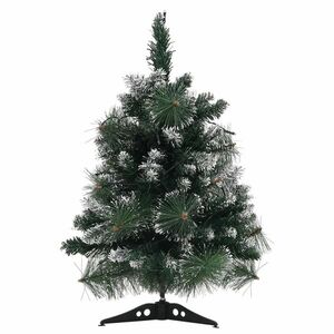 vidaXL zöld PVC megvilágított műkarácsonyfa állvánnyal 60 cm kép
