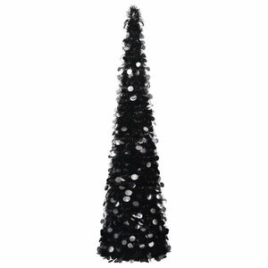 vidaXL fekete pop-up PET műkarácsonyfa 150 cm kép