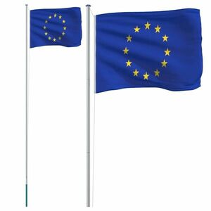 vidaXL alumínium európai uniós zászló és rúd 6, 23 m kép