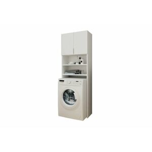 VEXI fürdőszoba szekrény mosógéphez, 64x183, fehér kép