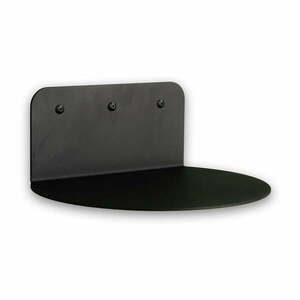 Fekete fém fali polc 30 cm Flex – Spinder Design kép
