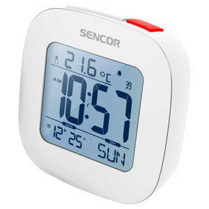 Sencor SDC1200 W Ébresztőóra hőmérővel, Fehér kép