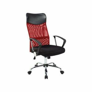 Ergonomikus irodai szék magasított háttámlával - piros kép
