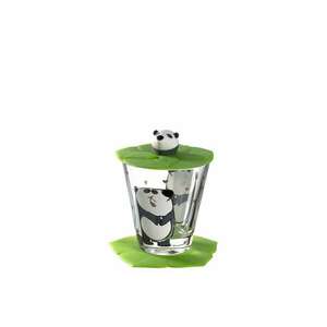 LEONARDO BAMBINI pohár fedővel és alátéttel, panda kép