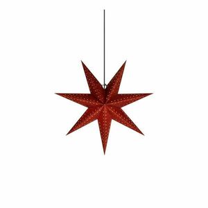 Piros fénydekoráció karácsonyi mintával ø 45 cm Embla – Markslöjd kép