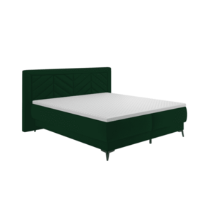 Boxspring ágy, 180x200, zöld, OPTIMA A kép