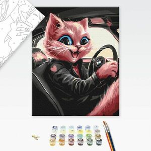 Festés szám szerint lázadó macska kép