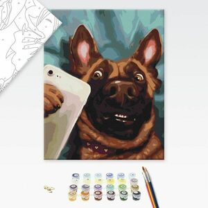 Festés szám szerint kutya mobillal kép