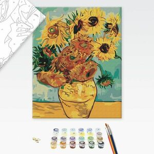 Festés szám szerint Vincent van Gogh ihlette Napraforgók kép