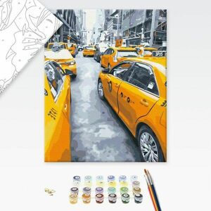 Festés szám szerint taxik New Yorkban kép