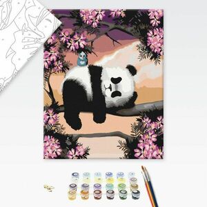Festés szám szerint álmos panda kép