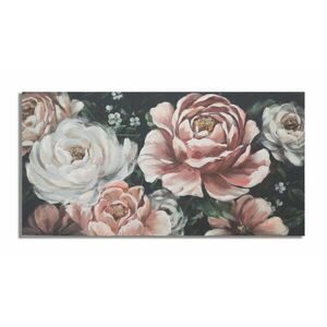 Vászon kép, pünkösdi rózsák, 120x60 cm púder, fehér - ROSES1 - Butopêa kép