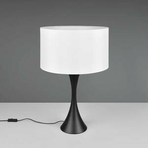 Sabia asztali lámpa, Ø 40 cm, fehér/fekete kép