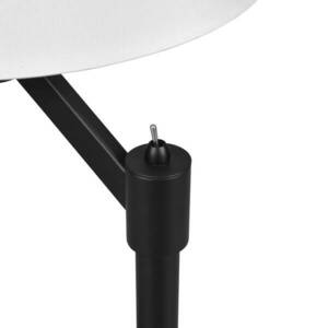 Cassio asztali lámpa szövet ernyővel, fekete színben kép