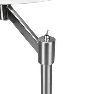 Cassio asztali lámpa, szövet ernyővel, nikkel kép
