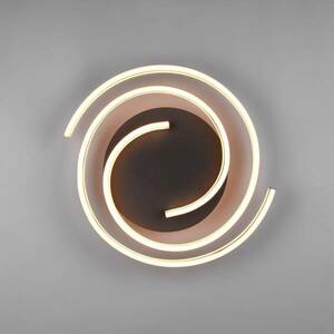LED mennyezeti lámpa Caya, fényerőszabályzó, sárgaréz kép