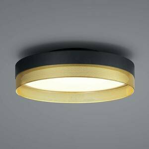 Hálós LED mennyezeti lámpa, Ø 45 cm, fekete/arany kép