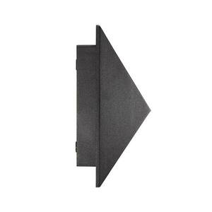 Pontio 15 kültéri fali lámpa, szélesség 15 cm, fekete kép