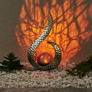 Lindby Yonca LED napelemes dekoratív lámpa 27, 5 cm réz kép
