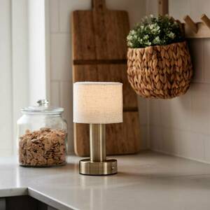 PR Home Tiara újratölthető asztali lámpa, CCT, vászon/brass kép