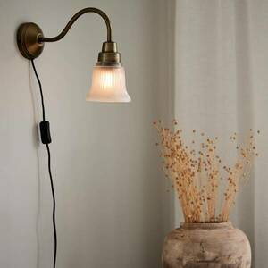 PR Home Emmi fali lámpa, sárgaréz színű antik, Ø 12 cm kép