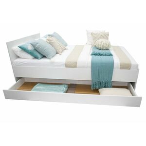 DAVINA ágy + ágyrács, 90x200, fehér kép