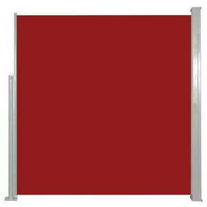 Piros behúzható oldalsó napellenző 140 x 300 cm kép