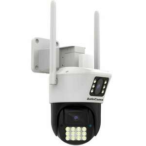 SafeCams térfigyelő kamera, Full HD, Dupla lencsék, Wifi, Vízálló... kép