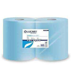 Lucart Strong Blue 3500 törlőkendő, tekercses 3 rétegű kék (851323) kép