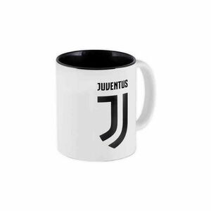 Juventus bögre fehér címeres fekete belső kép