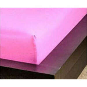 NATURTEX Jersey gumis lepedő 90x200 cm matt rózsaszín kép