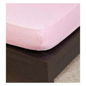 NATURTEX Jersey gumis lepedő 140-160x200 cm matt rózsaszín kép