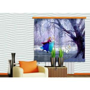 Jégvarázs függöny, lány szobába | 180 cm x 160 cm - babaszoba fa... kép