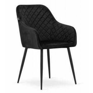 Konyha/nappali szék, Artool, Nugát, bársony, fém, fekete, 58x54.5... kép