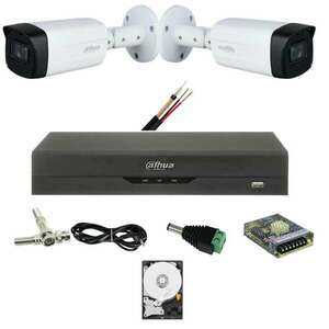 Dahua 2 CCTV Kit 5 MP, IR 80M, 3.6mm lencse, Starlight, Dahua DVR... kép