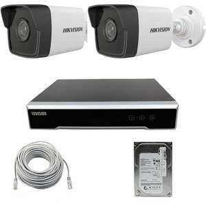 Hikvision CCTV készlet 2 kamerával, 2 megapixel, 2, 8 mm-es objekt... kép