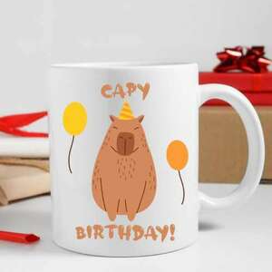 Capy Birthday capybarás bögre kép