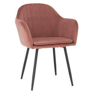 Dizájnos fotel, rózsaszínes barna Velvet anyag, ZIRKON kép