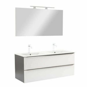 Vario Trim 120 komplett fürdőszoba bútor antracit-fehér kép